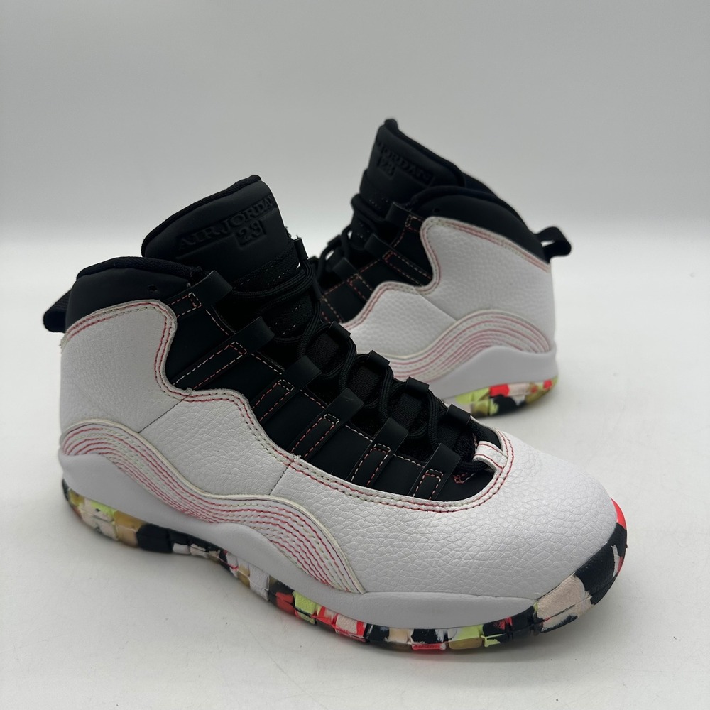 Nikeβ Air Jordan 10 Retro GS BV1843-176 Sneakers Kids Size 4.5Y Ember Glow Shoes
